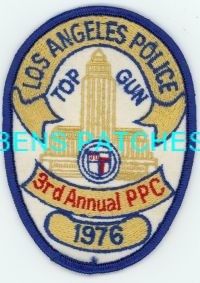 CALIFORNIA,LOS ANGELES POLICE PPC 1976 1 TOP GUN
